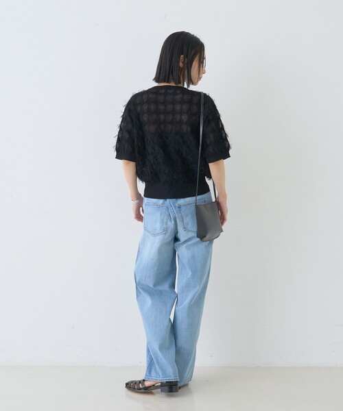 upperhights（アッパーハイツ）の「【upper hights/アッパーハイツ】THE LAZY NICE NID-R ザ レイジー ニース ミッドライズ/ワイドデニム/ウエストサイドゴム（デニムパンツ・レディース・ライトブルー・25/24/23/22/21）」の20枚目の写真