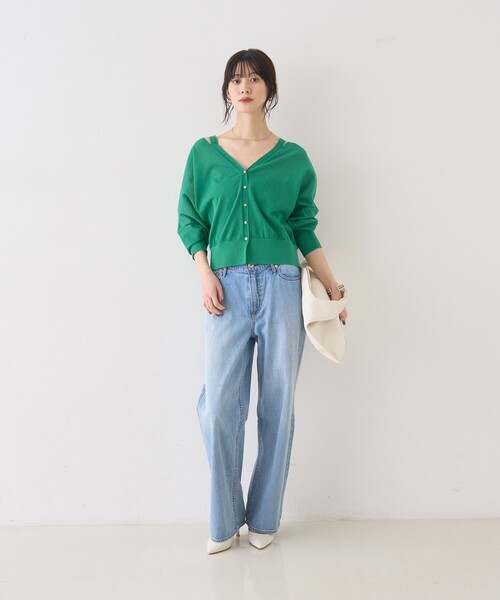 upperhights（アッパーハイツ）の「【upper hights/アッパーハイツ】THE LAZY NICE NID-R ザ レイジー ニース ミッドライズ/ワイドデニム/ウエストサイドゴム（デニムパンツ・レディース・ライトブルー・25/24/23/22/21）」の11枚目の写真