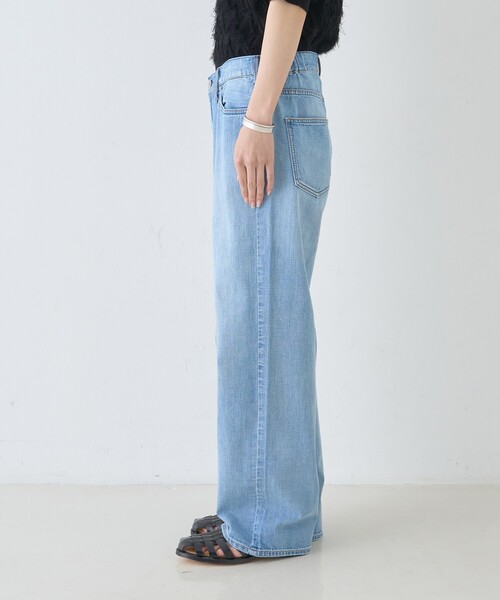 upperhights（アッパーハイツ）の「【upper hights/アッパーハイツ】THE LAZY NICE NID-R ザ レイジー ニース ミッドライズ/ワイドデニム/ウエストサイドゴム（デニムパンツ・レディース・ライトブルー・25/24/23/22/21）」の14枚目の写真
