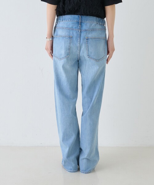 upperhights（アッパーハイツ）の「【upper hights/アッパーハイツ】THE LAZY NICE NID-R ザ レイジー ニース ミッドライズ/ワイドデニム/ウエストサイドゴム（デニムパンツ・レディース・ライトブルー・25/24/23/22/21）」の15枚目の写真