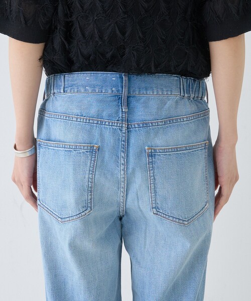 upperhights（アッパーハイツ）の「【upper hights/アッパーハイツ】THE LAZY NICE NID-R ザ レイジー ニース ミッドライズ/ワイドデニム/ウエストサイドゴム（デニムパンツ・レディース・ライトブルー・25/24/23/22/21）」の8枚目の写真