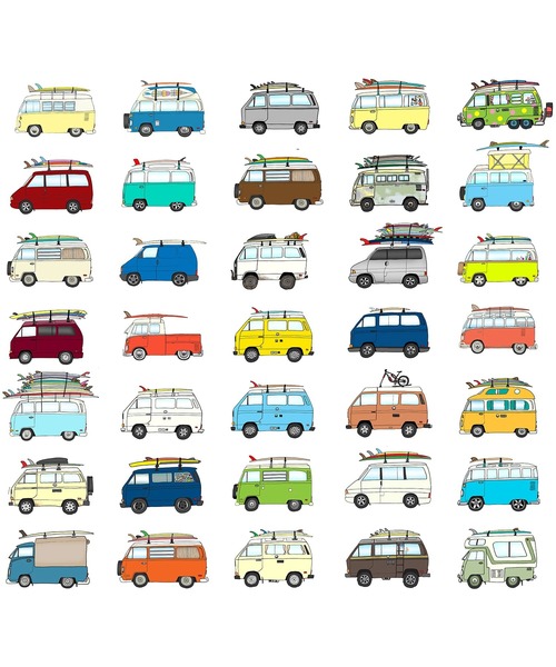 KEVIN BUTLER / ケビン・バトラー】#22 VW VAN TILE（ポスター/アート