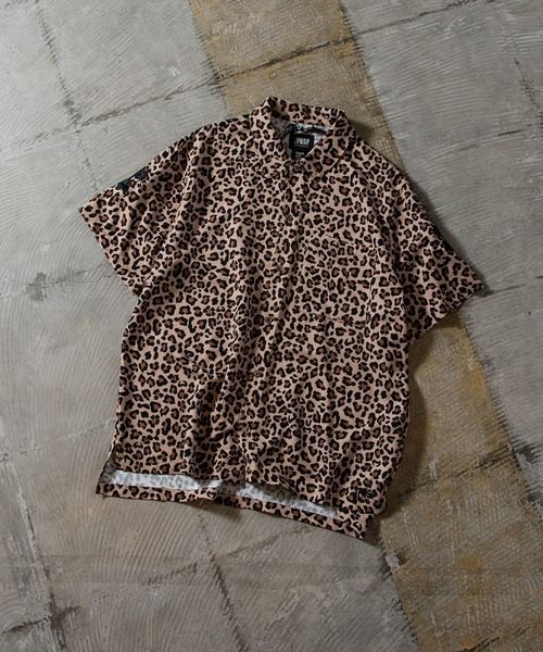 TAION（タイオン）の「【TAION(タイオン)】〈ユニセックス〉ノンダウン ジャパンスペシャル ハーフスリーブ レーヨンシャツ（シャツ/ブラウス・メンズ・オフホワイト/レオパード/ダークネイビー/ブラック系その他7・S/M/L/2XL/XL/3XL）」の14枚目の写真
