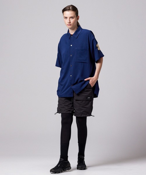 TAION（タイオン）の「【TAION(タイオン)】〈ユニセックス〉ノンダウン ジャパンスペシャル ハーフスリーブ レーヨンシャツ（シャツ/ブラウス・メンズ・オフホワイト/レオパード/ダークネイビー/ブラック系その他7・S/M/L/2XL/XL/3XL）」の17枚目の写真