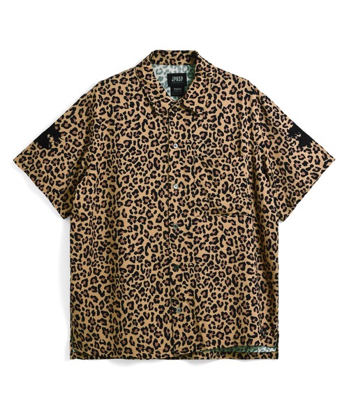 TAION（タイオン）の「【TAION(タイオン)】〈ユニセックス〉ノンダウン ジャパンスペシャル ハーフスリーブ レーヨンシャツ（シャツ/ブラウス・メンズ・オフホワイト/レオパード/ダークネイビー/ブラック系その他7・S/M/L/2XL/XL/3XL）」の12枚目の写真