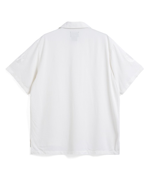 TAION（タイオン）の「【TAION(タイオン)】〈ユニセックス〉ノンダウン ジャパンスペシャル ハーフスリーブ レーヨンシャツ（シャツ/ブラウス・メンズ・オフホワイト/レオパード/ダークネイビー/ブラック系その他7・S/M/L/2XL/XL/3XL）」の5枚目の写真