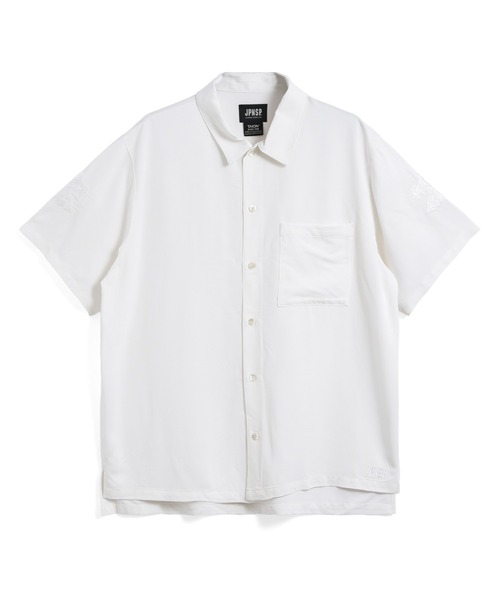 TAION（タイオン）の「【TAION(タイオン)】〈ユニセックス〉ノンダウン ジャパンスペシャル ハーフスリーブ レーヨンシャツ（シャツ/ブラウス・メンズ・オフホワイト/レオパード/ダークネイビー/ブラック系その他7・S/M/L/2XL/XL/3XL）」の13枚目の写真