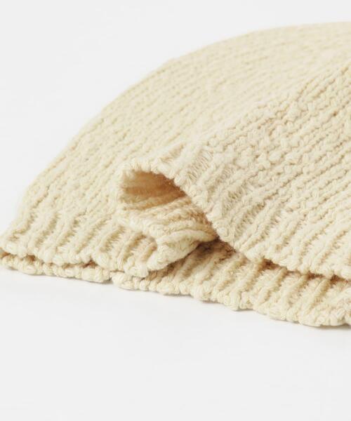 KBF（ケイビーエフ）の「スラブニットビーニー（ニットキャップ/ビーニー・レディース・ブラック/アイボリー・ONE）」の10枚目の写真