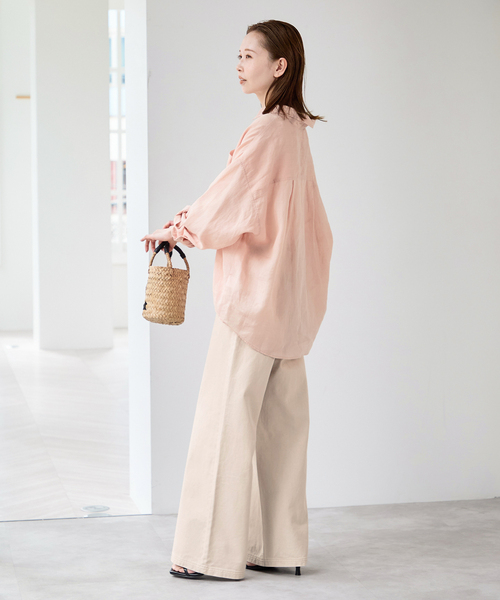 U by SPICK&SPAN(ユーバイスピックアンドスパン)の「カラールーズデニム(デニムパンツ・レディース・スカイブルー/ピンク/ベージュ・36/38)」の20枚目の写真