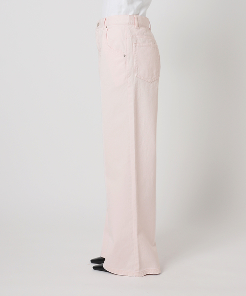 U by SPICK&SPAN(ユーバイスピックアンドスパン)の「カラールーズデニム(デニムパンツ・レディース・スカイブルー/ピンク/ベージュ・36/38)」の8枚目の写真