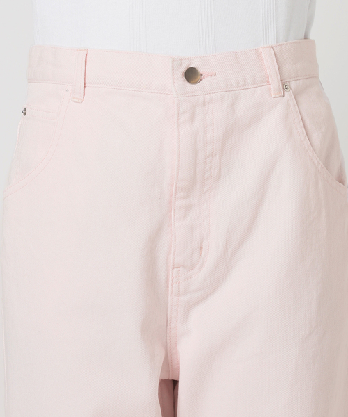 U by SPICK&SPAN(ユーバイスピックアンドスパン)の「カラールーズデニム(デニムパンツ・レディース・スカイブルー/ピンク/ベージュ・36/38)」の11枚目の写真