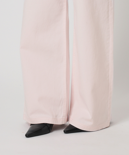 U by SPICK&SPAN(ユーバイスピックアンドスパン)の「カラールーズデニム(デニムパンツ・レディース・スカイブルー/ピンク/ベージュ・36/38)」の14枚目の写真