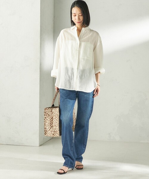 BINDU（ビンドゥー）の「【SHIPS別注】BINDU: レオパード ジャカード トート バッグ（トートバッグ・レディース・ベージュ・ONE SIZE）」の6枚目の写真