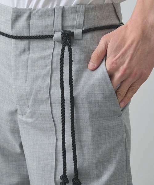 ETHOSENS（エトセンス）の「別注 Summer Pants（その他パンツ・メンズ・グレー/ネイビー・1/2）」の4枚目の写真