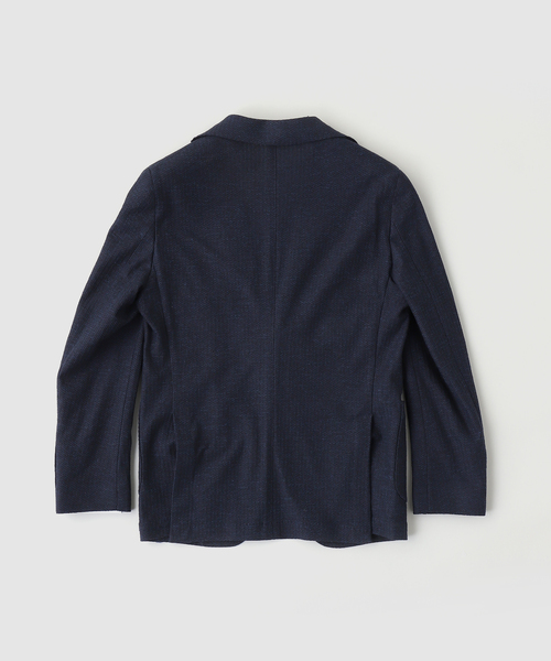 EDIFICE（エディフィス）の「BRERAS (ブレラス) Jersey Pin Check JK（テーラードジャケット・メンズ・ブラウン系その他/ダークブルー・44/46/48/50）」の4枚目の写真