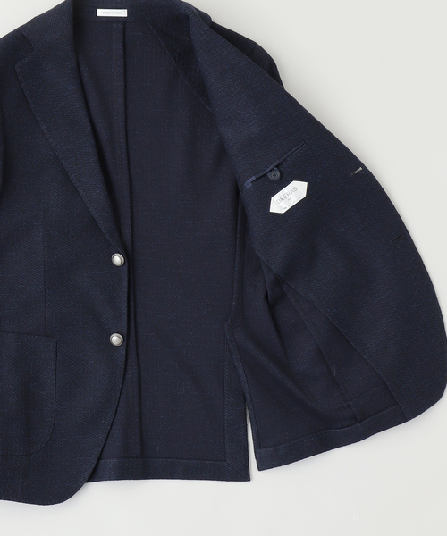 EDIFICE（エディフィス）の「BRERAS (ブレラス) Jersey Pin Check JK（テーラードジャケット・メンズ・ブラウン系その他/ダークブルー・44/46/48/50）」の3枚目の写真