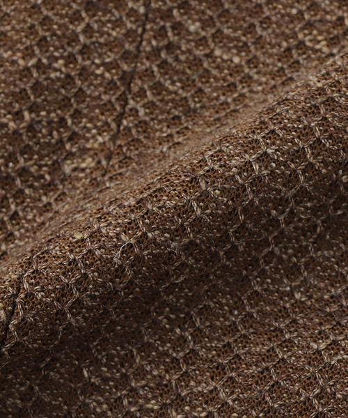 EDIFICE（エディフィス）の「BRERAS (ブレラス) Jersey Pin Check JK（テーラードジャケット・メンズ・ブラウン系その他/ダークブルー・44/46/48/50）」の6枚目の写真