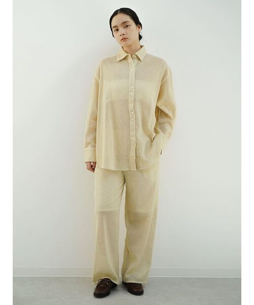 FIKA.（フィーカ）の「Glitter mesh shirt（シャツ/ブラウス・レディース・シルバー/ゴールド・MEDIUM）」の3枚目の写真