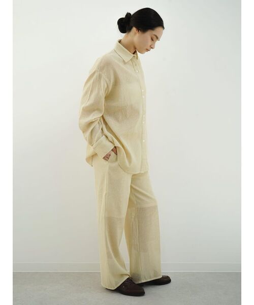 FIKA.（フィーカ）の「Glitter mesh shirt（シャツ/ブラウス・レディース・シルバー/ゴールド・MEDIUM）」の6枚目の写真