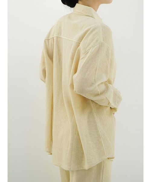 FIKA.（フィーカ）の「Glitter mesh shirt（シャツ/ブラウス・レディース・シルバー/ゴールド・MEDIUM）」の9枚目の写真