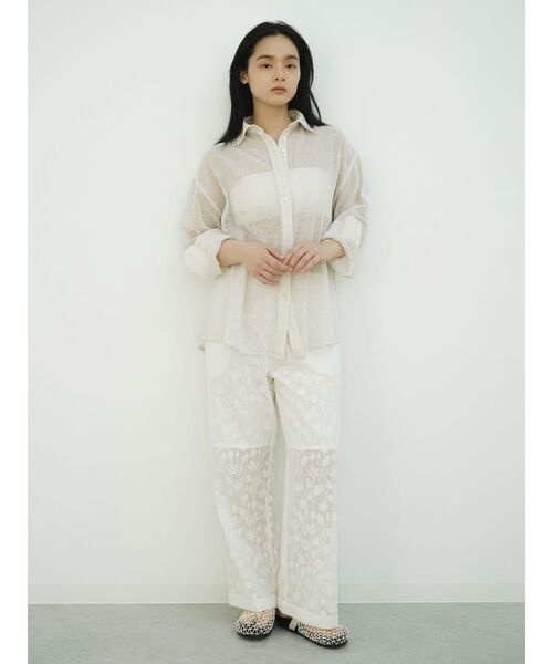 FIKA.（フィーカ）の「Glitter mesh shirt（シャツ/ブラウス・レディース・シルバー/ゴールド・MEDIUM）」の15枚目の写真