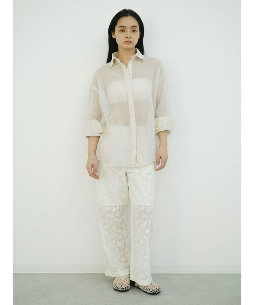 FIKA.（フィーカ）の「Glitter mesh shirt（シャツ/ブラウス・レディース・シルバー/ゴールド・MEDIUM）」の18枚目の写真