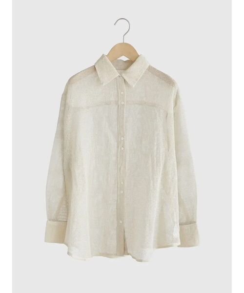 FIKA.（フィーカ）の「Glitter mesh shirt（シャツ/ブラウス・レディース・シルバー/ゴールド・MEDIUM）」の20枚目の写真