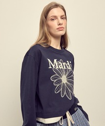 TSHIRT LONG SLEEVE FLOWERMARDI LAYERED DETAIL / Tシャツ ロングスリーブ フラワーマルディ レイヤード ディテール