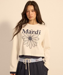 TSHIRT LONG SLEEVE FLOWERMARDI LAYERED DETAIL / Tシャツ ロングスリーブ フラワーマルディ レイヤード ディテール