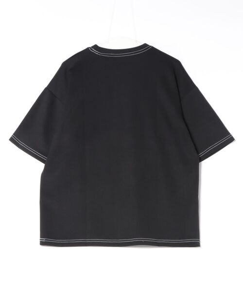 8(eight)(エイト)の「ワイドシルエット 半袖Tシャツ 配色ステッチ(Tシャツ/カットソー・メンズ・ホワイト/スミクロ/ブラック・MEDIUM/LARGE/X-LARGE)」の4枚目の写真