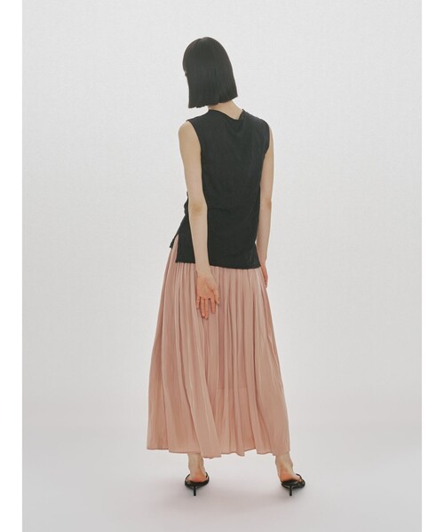 MIDIUMISOLID(ミディウミソリッド)の「MIDIUMISOLID for Ladies デザインギャザースカート(スカート・レディース・ブラック/ネイビー/ピンク・FREE)」の10枚目の写真