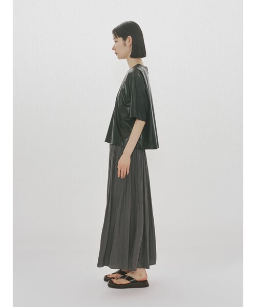 MIDIUMISOLID(ミディウミソリッド)の「MIDIUMISOLID for Ladies デザインギャザースカート(スカート・レディース・ブラック/ネイビー/ピンク・FREE)」の11枚目の写真