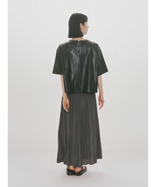 MIDIUMISOLID(ミディウミソリッド)の「MIDIUMISOLID for Ladies デザインギャザースカート(スカート・レディース・ブラック/ネイビー/ピンク・FREE)」の13枚目の写真