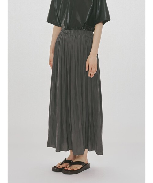 MIDIUMISOLID(ミディウミソリッド)の「MIDIUMISOLID for Ladies デザインギャザースカート(スカート・レディース・ブラック/ネイビー/ピンク・FREE)」の15枚目の写真
