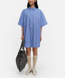 (美品)マリメッコ　Veistos Rappu ワンピースmarimekko marimekko（マリメッコ）の「Rappu / Veistos cotton poplin dress