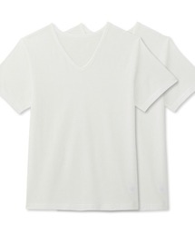 Belle Maison（ベルメゾン）の「コットンメッシュTシャツ2枚セット（インナーウェア/肌着）」