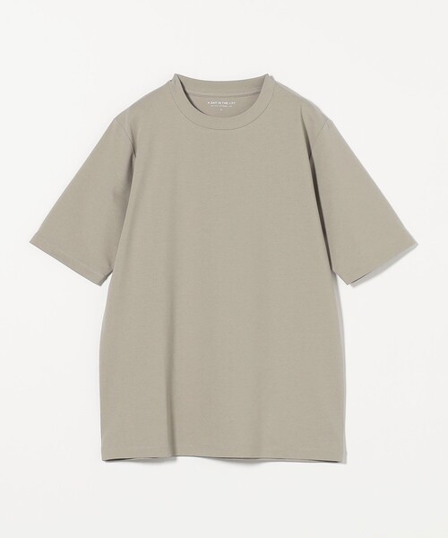 A DAY IN THE LIFE UNITED ARROWS（アデイインザライフユナイテッドアローズ）の「シャイニー ポンチ ベーシックカットソー＜A DAY IN THE LIFE＞（Tシャツ/カットソー・メンズ・ワイン/ブラック/ベージュ/ライトグレー/ホワイト・XL/S/L/M）」の4枚目の写真