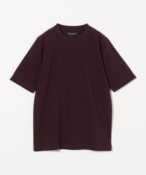 A DAY IN THE LIFE UNITED ARROWS（アデイインザライフユナイテッドアローズ）の「シャイニー ポンチ ベーシックカットソー＜A DAY IN THE LIFE＞（Tシャツ/カットソー・メンズ・ワイン/ブラック/ベージュ/ライトグレー/ホワイト・XL/S/L/M）」の5枚目の写真