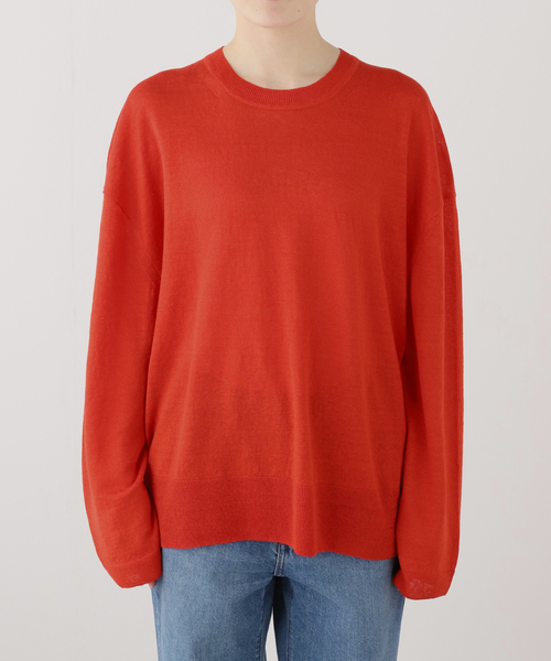 IENA(イエナ)の「Raspail/ラスパイユ Simple Knit ニット RK-211(ニット/セーター・レディース・レッド・FREE)」の3枚目の写真