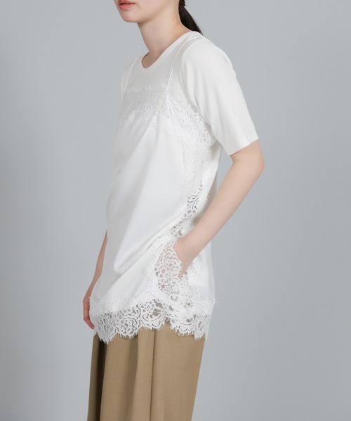 select MOCA Et(セレクトモカエト)の「【Et】Lace Satin Camisole(キャミソール・レディース・ブラウン/ホワイト/ブラック・FREE)」の17枚目の写真
