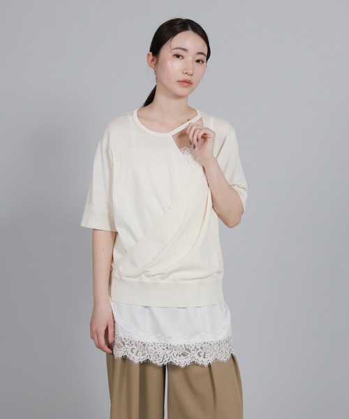 select MOCA Et(セレクトモカエト)の「【Et】Lace Satin Camisole(キャミソール・レディース・ブラウン/ホワイト/ブラック・FREE)」の20枚目の写真