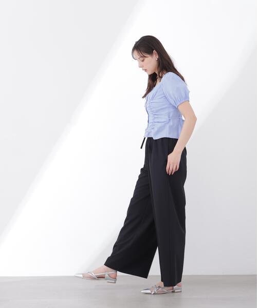 PROPORTION BODY DRESSING(プロポーションボディドレッシング)の「【中川紅葉さん着用】<a>ワイドイージーパンツ / 1216139503(その他パンツ・レディース・ブラック/ベージュ・MEDIUM/P/S/SMALL)」の8枚目の写真