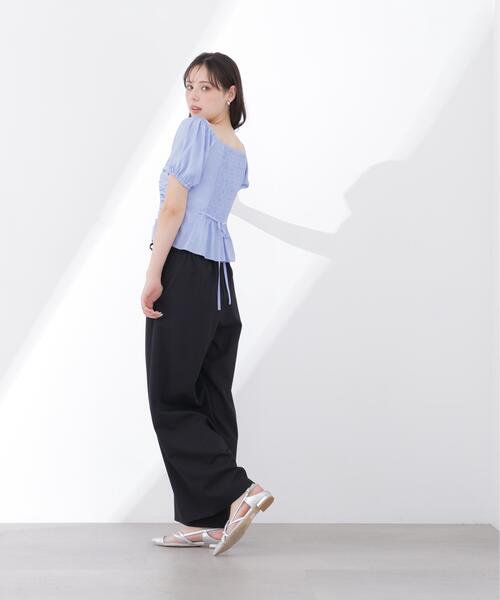 PROPORTION BODY DRESSING(プロポーションボディドレッシング)の「【中川紅葉さん着用】<a>ワイドイージーパンツ / 1216139503(その他パンツ・レディース・ブラック/ベージュ・MEDIUM/P/S/SMALL)」の9枚目の写真