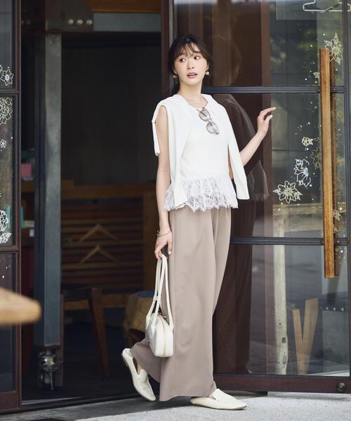PROPORTION BODY DRESSING(プロポーションボディドレッシング)の「【中川紅葉さん着用】<a>ワイドイージーパンツ / 1216139503(その他パンツ・レディース・ブラック/ベージュ・MEDIUM/P/S/SMALL)」の18枚目の写真
