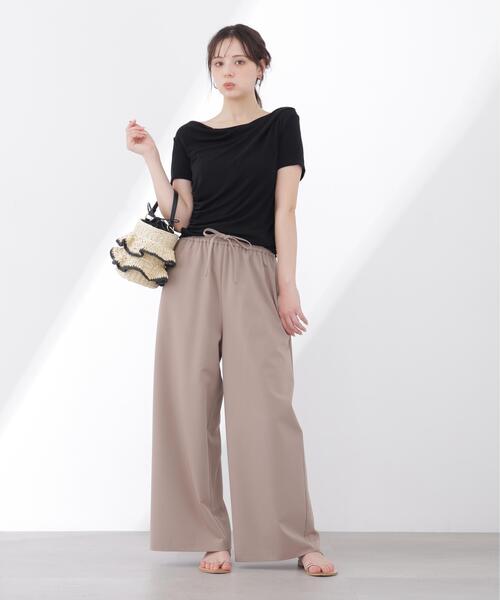 PROPORTION BODY DRESSING(プロポーションボディドレッシング)の「【中川紅葉さん着用】<a>ワイドイージーパンツ / 1216139503(その他パンツ・レディース・ブラック/ベージュ・MEDIUM/P/S/SMALL)」の19枚目の写真