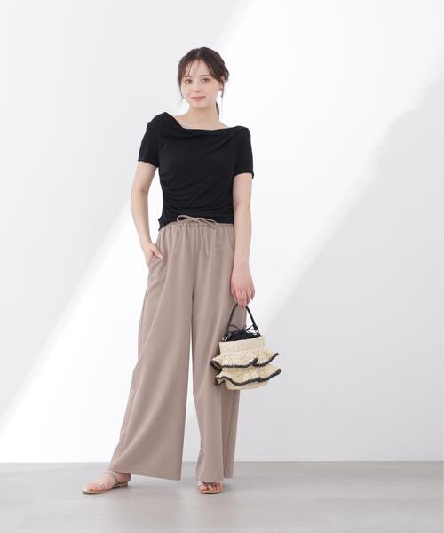 PROPORTION BODY DRESSING(プロポーションボディドレッシング)の「【中川紅葉さん着用】<a>ワイドイージーパンツ / 1216139503(その他パンツ・レディース・ブラック/ベージュ・MEDIUM/P/S/SMALL)」の20枚目の写真