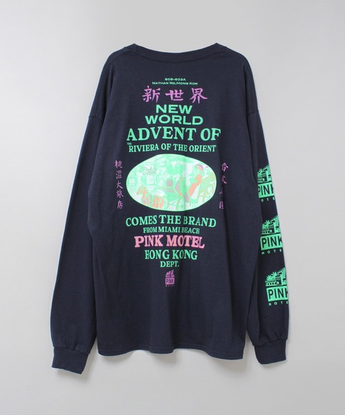 RNA(アールエヌエー)の「M2558 PINKMOTEL 新世界ポケロンT(Tシャツ/カットソー・レディース・ネイビー/ホワイト・MEDIUM)」の6枚目の写真