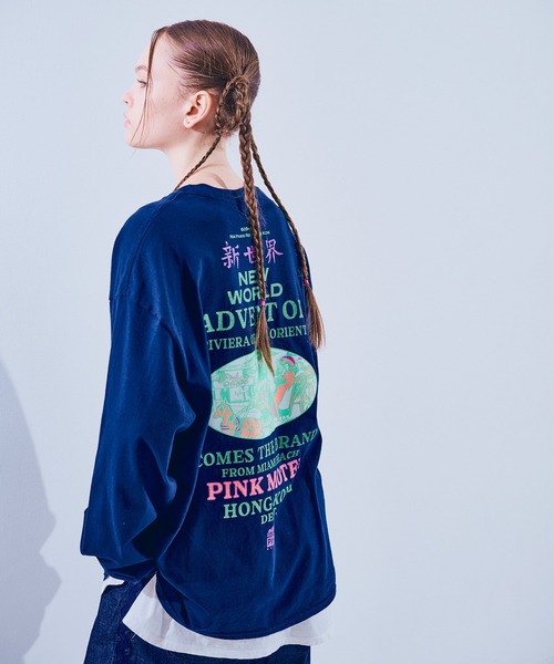 RNA(アールエヌエー)の「M2558 PINKMOTEL 新世界ポケロンT(Tシャツ/カットソー・レディース・ネイビー/ホワイト・MEDIUM)」の15枚目の写真