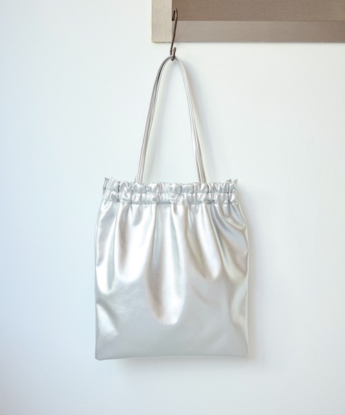 ROPE' PICNIC(ロペピクニック)の「リンクルギャザートートバッグ/A4対応(トートバッグ・レディース・ブルー系その他4/ブラック/ブラウン/シルバー・FREE)」の4枚目の写真