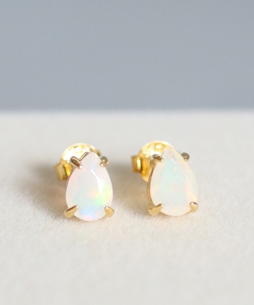CERCA(チェルカ)の「KAM.accessory/ドロップ天然石スタッドピアス/シルバー925・18KGP(ピアス(両耳用)・レディース・C・FREE)」の1枚目の写真